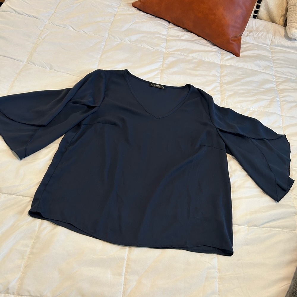 SHEIN Deep Blue Women's Blouse